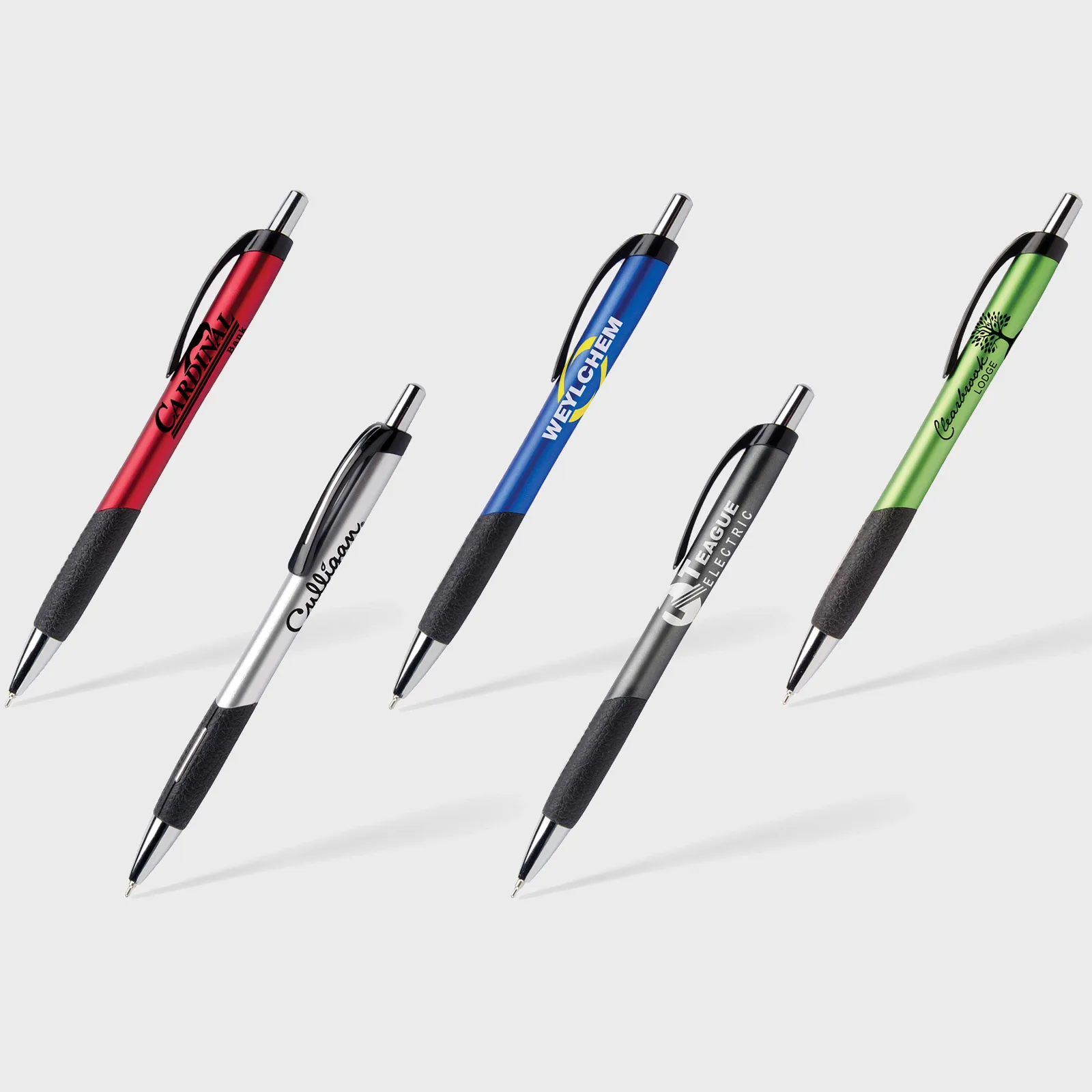 Pen with Leather-Look Grip - Patented Ergonomic Design