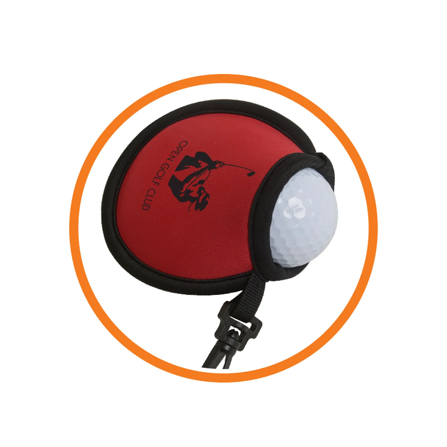 Golf Ball Cleaning Pouch with Terry Cloth Liner - 4 in