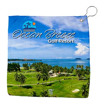 Golf Towel Microfiber Sublimated - 11 1/2 in