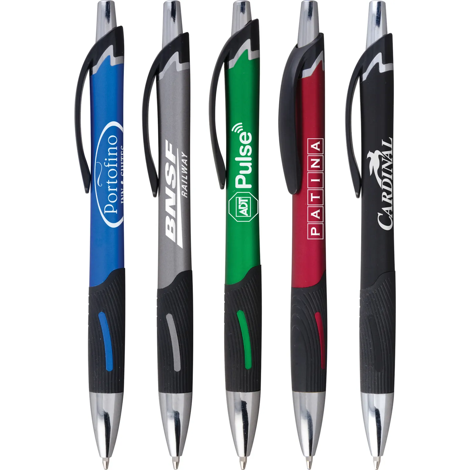 Pen Metallic Ergonomic Two-Tone Grip - 5 45/64 in
