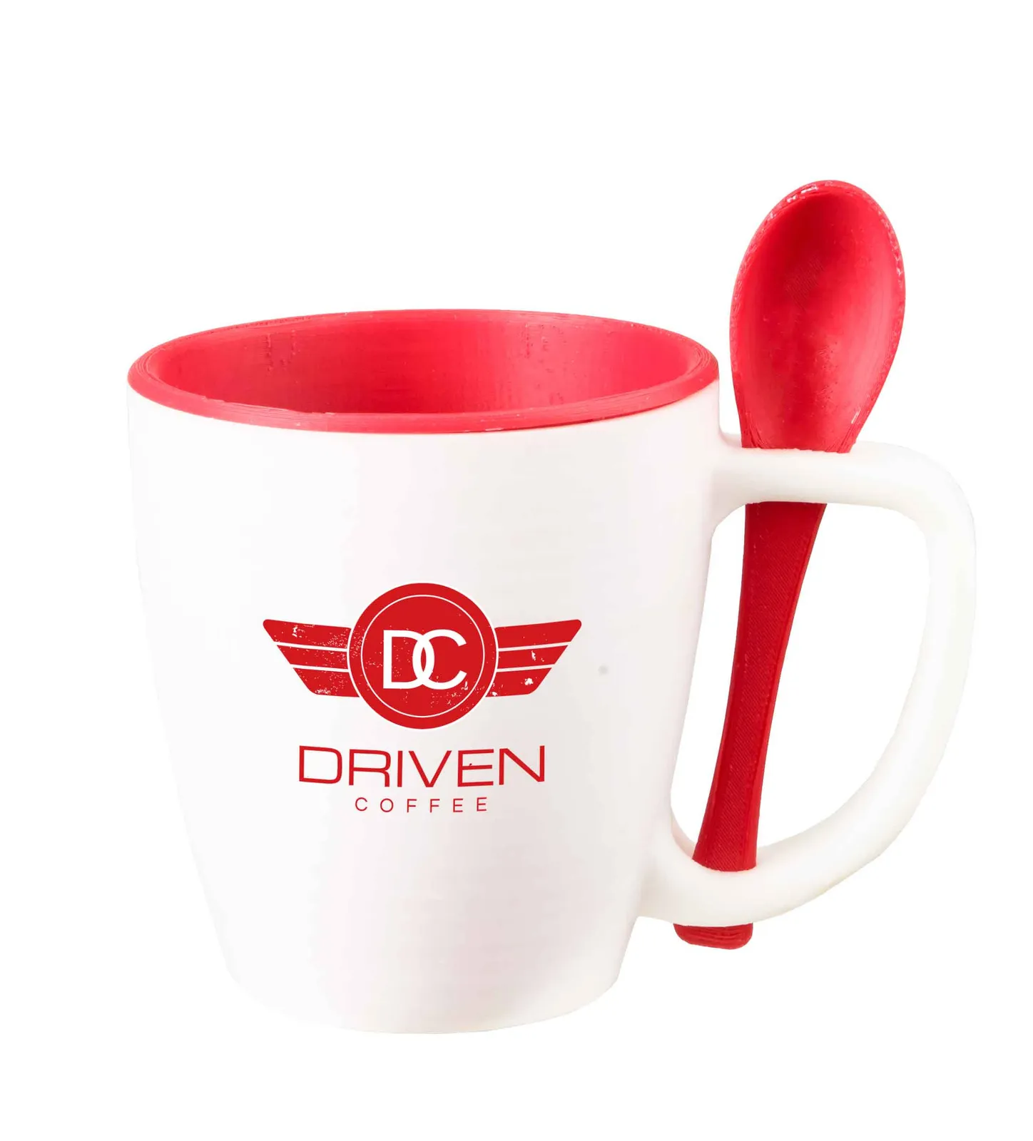 Insulated Mug with Built-In Spoon Handle - 14 oz - product view 5