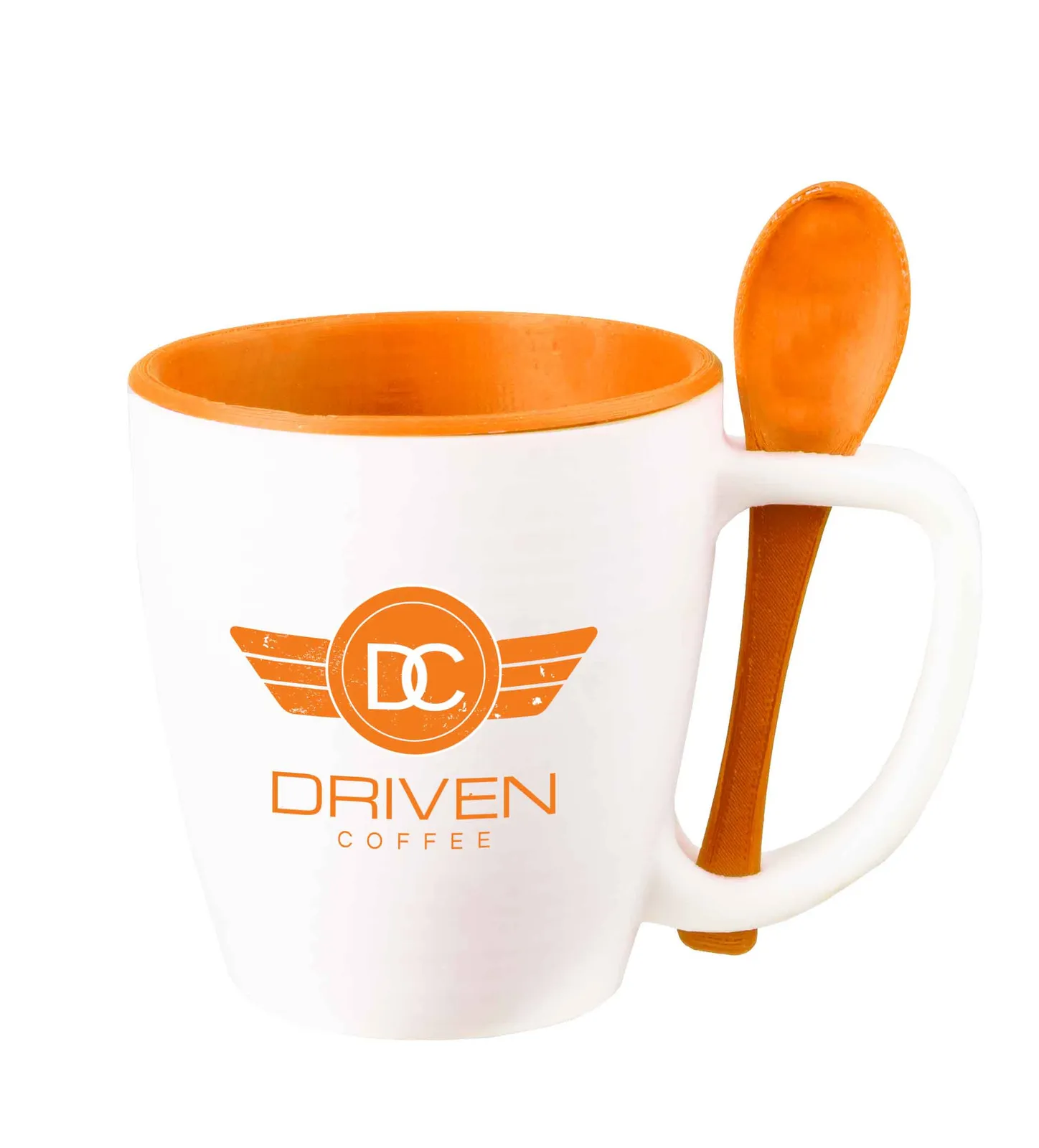 Insulated Mug with Built-In Spoon Handle - 14 oz - product view 6