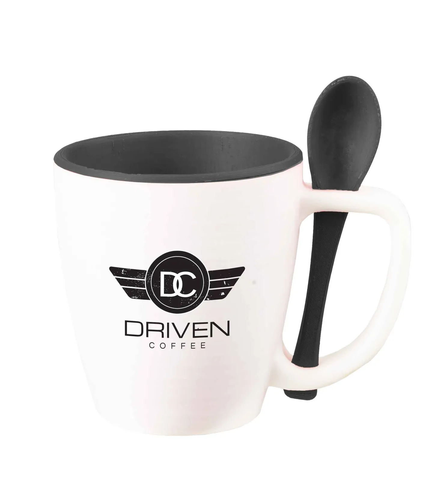 Insulated Mug with Built-In Spoon Handle - 14 oz - product view 9