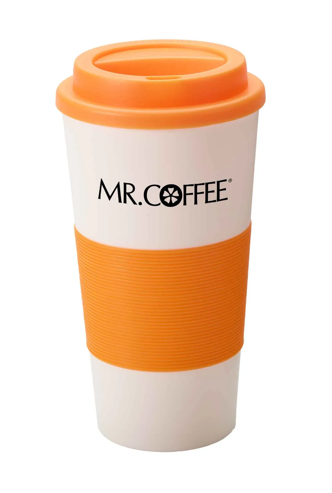 Insulated Tumbler with Silicone Grip and Twist Lid - 16 oz - product view 2