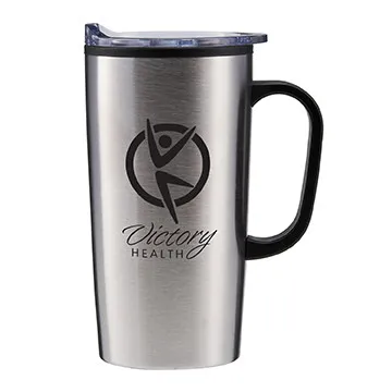 Stainless Steel Travel Mug with Slide Lid - 20 oz - product view 5