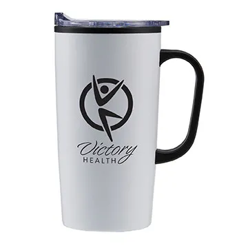Stainless Steel Travel Mug with Slide Lid - 20 oz - product view 6