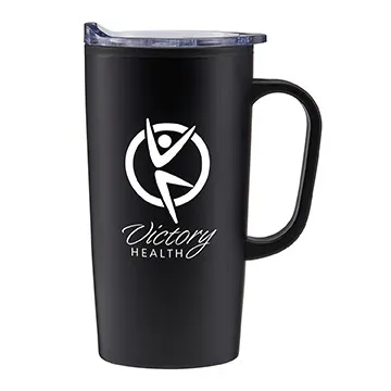 Stainless Steel Travel Mug with Slide Lid - 20 oz - product view 8