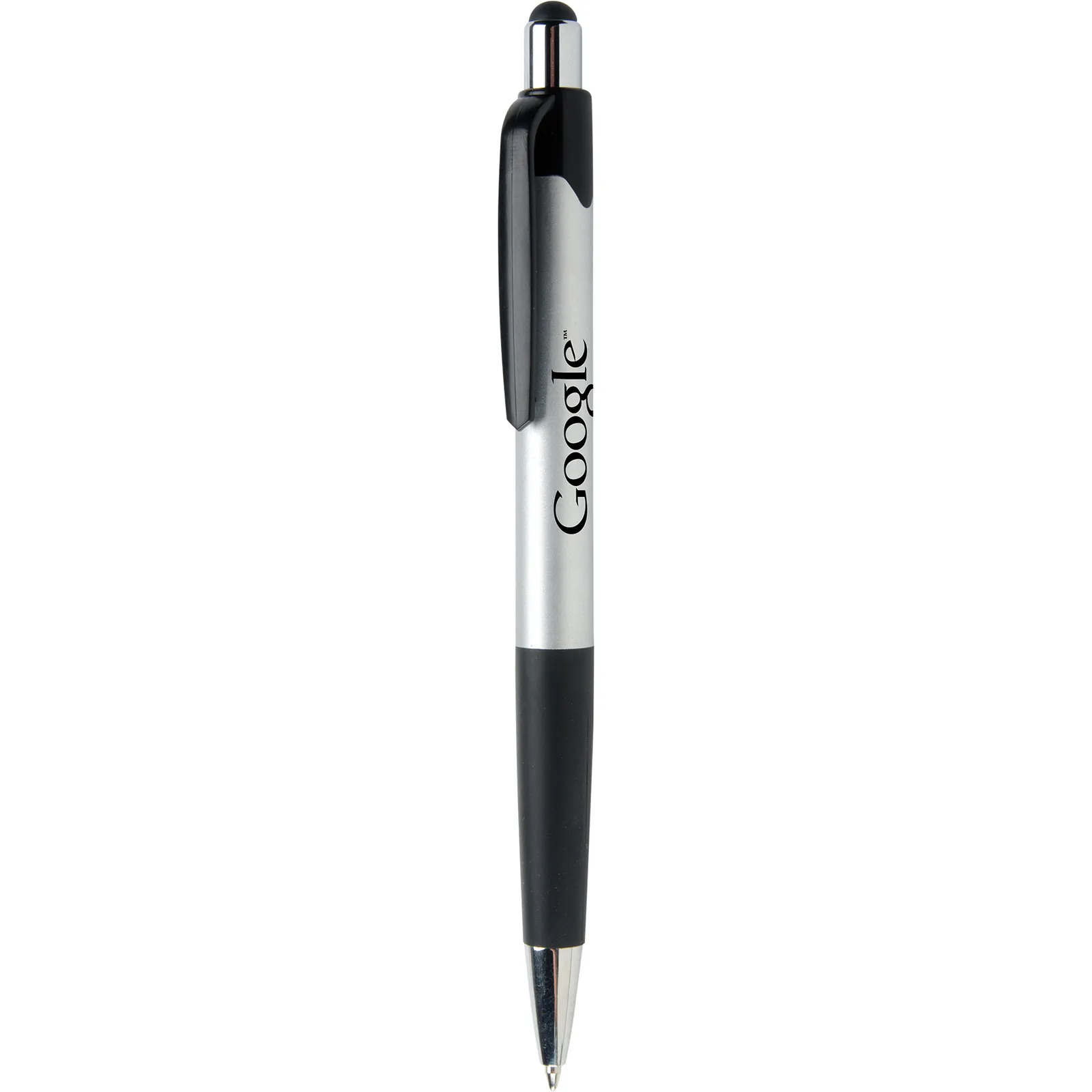 Stylus Pen with Metallic Barrel and Chrome Accents - product view 6