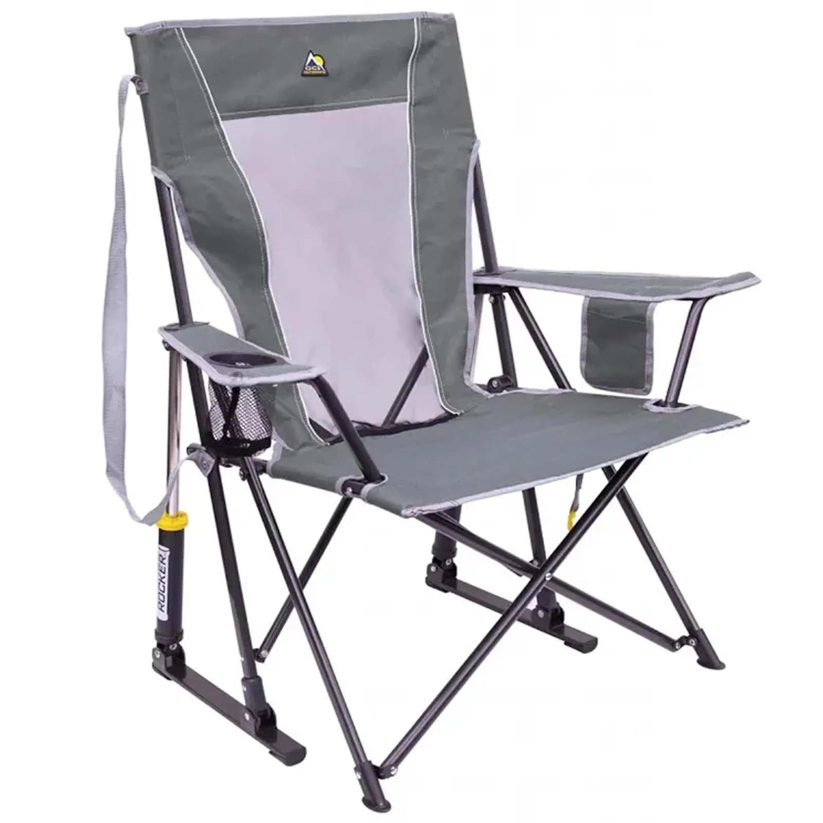 GCI Outdoor Rocker Chair Spring Action Phone Pocket