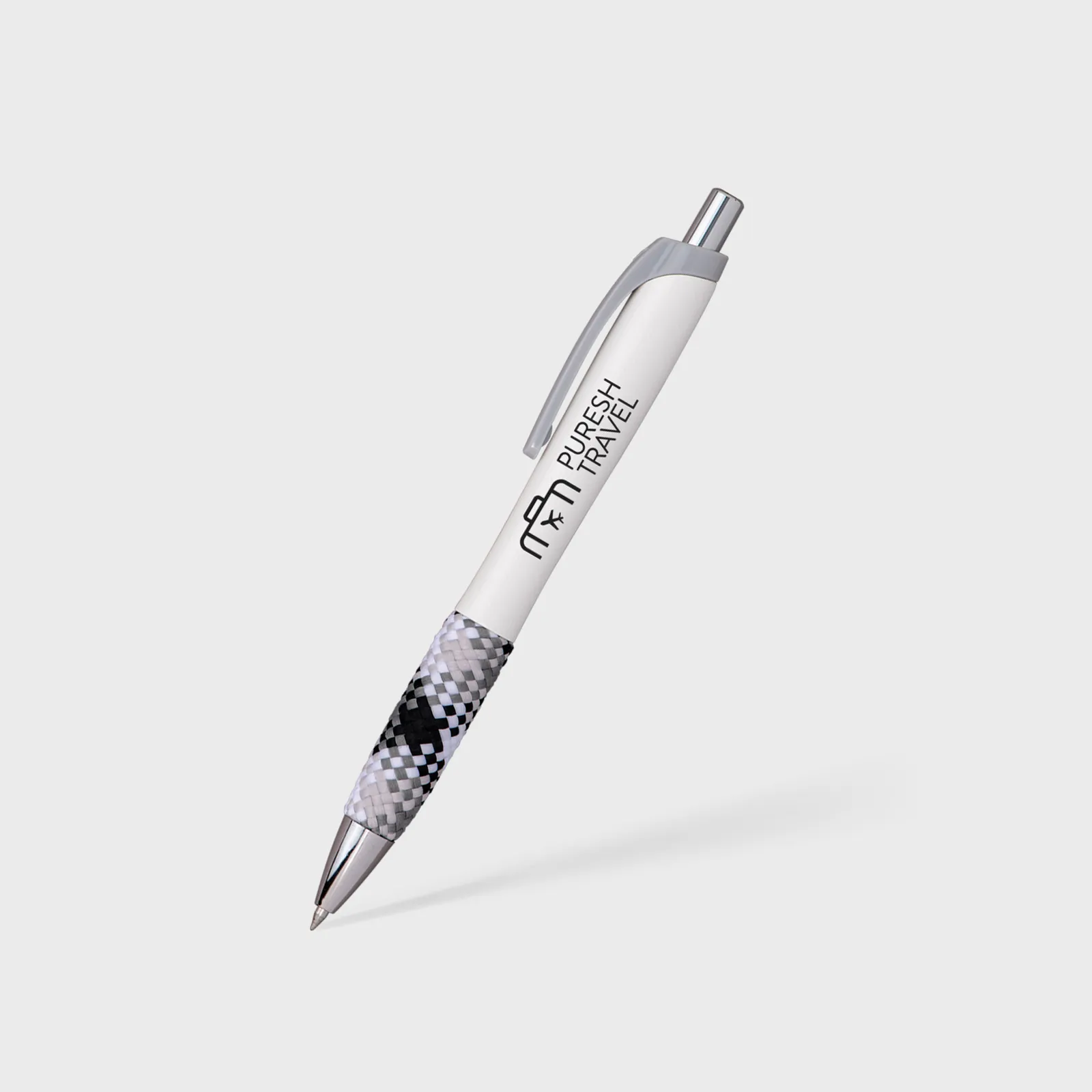 Pen Plaid Fabric Grip Ergonomic Gel Ink - product view 4