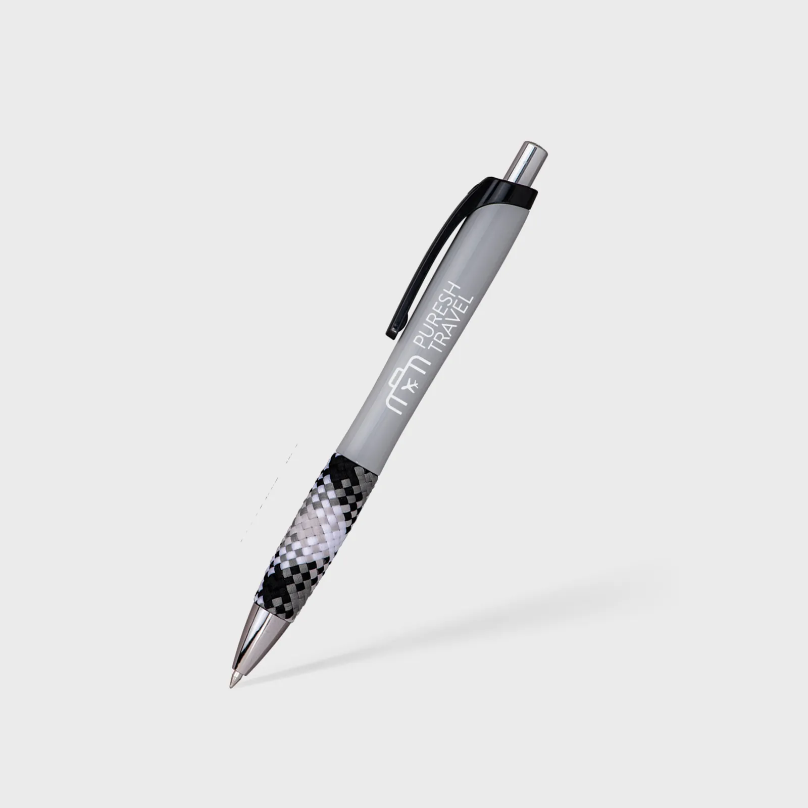 Pen Plaid Fabric Grip Ergonomic Gel Ink - product view 5