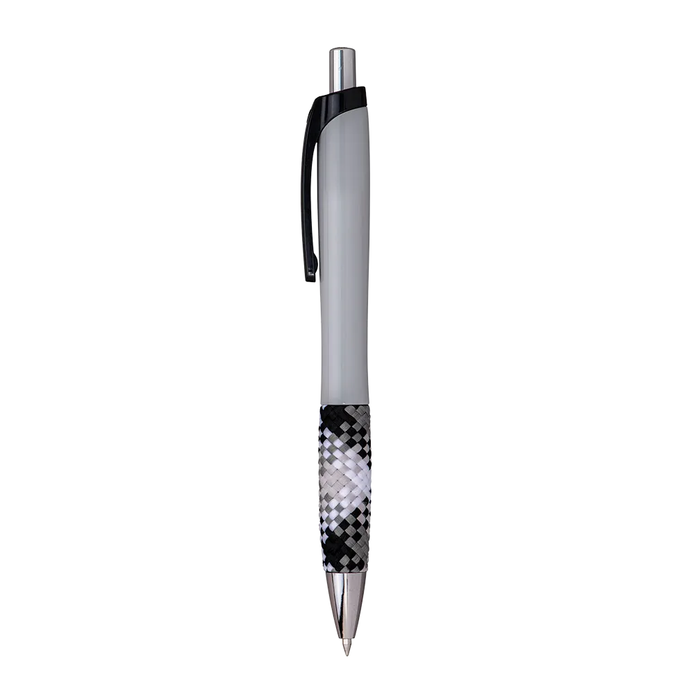 Pen Plaid Fabric Grip Ergonomic Gel Ink - blank view 10