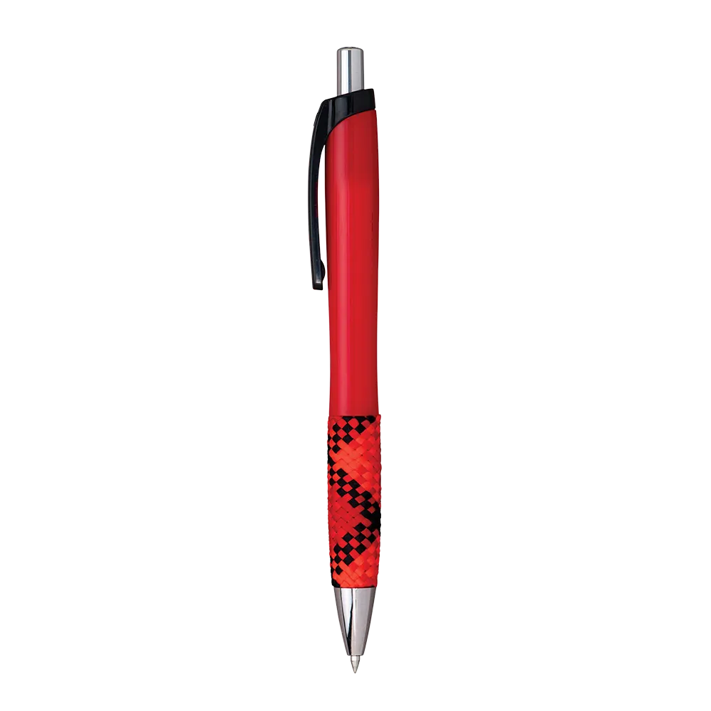 Pen Plaid Fabric Grip Ergonomic Gel Ink - blank view 11