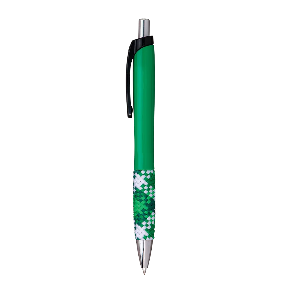 Pen Plaid Fabric Grip Ergonomic Gel Ink - blank view 12