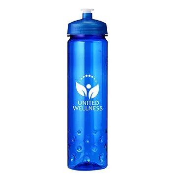 Water Bottle Wide Mouth Euro Body Bubble Design - 24 oz
