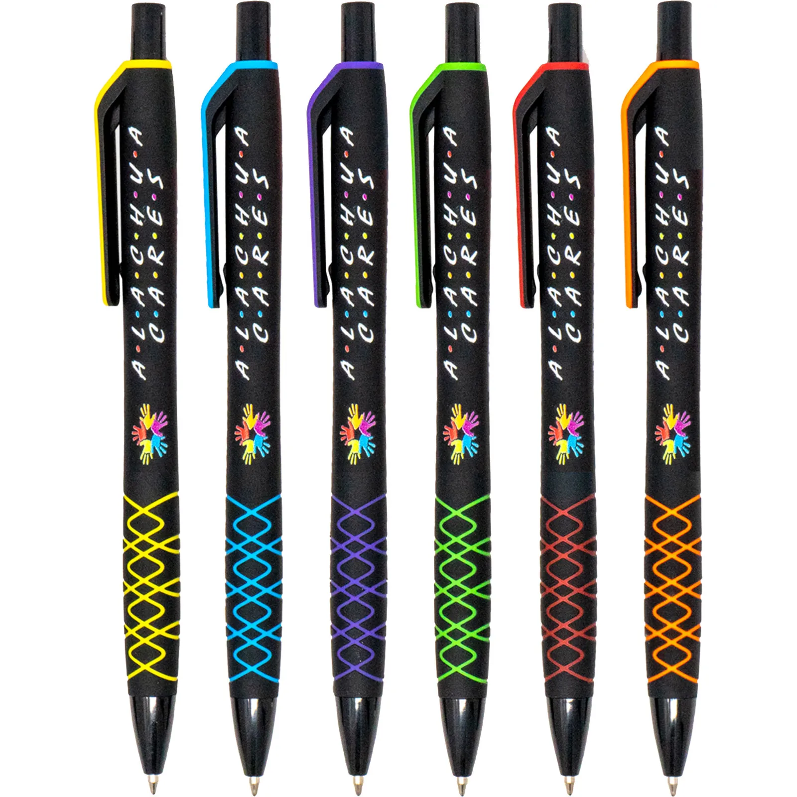 Pen with Black Barrel and Bright Accents - 5.6 in