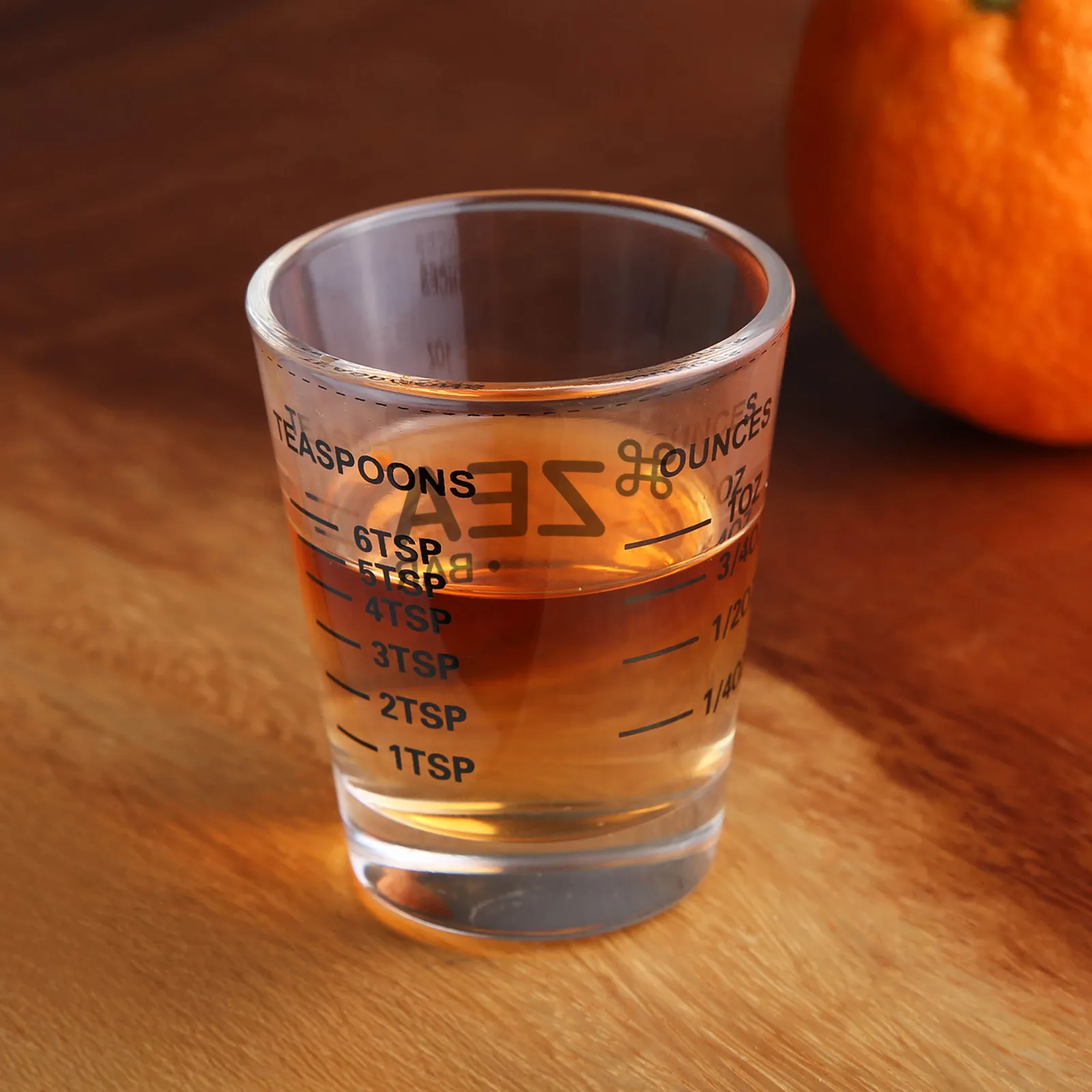 Shot Glass Measurement Markings Clear - 1 oz - product view 2