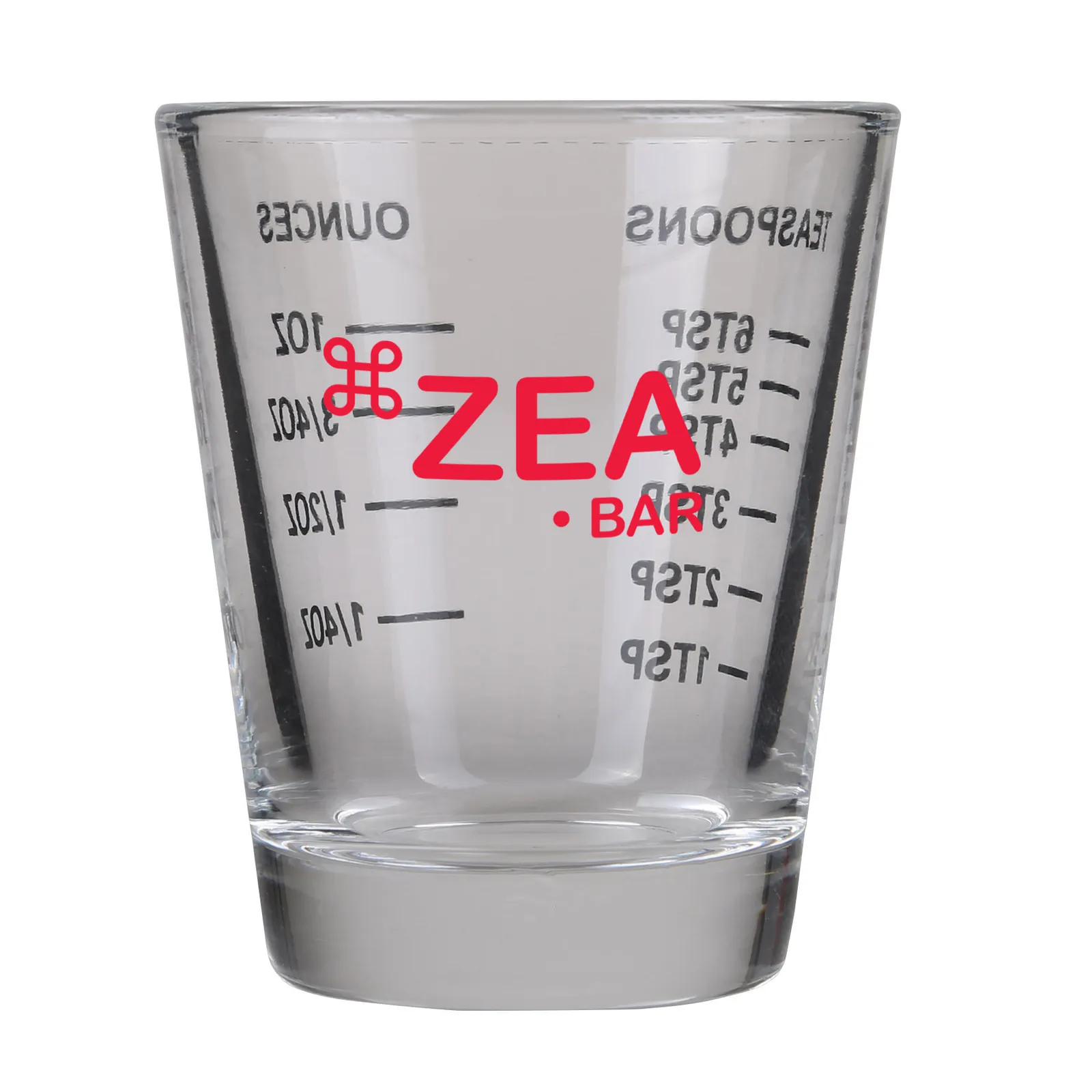Shot Glass Measurement Markings Clear - 1 oz - product view 3