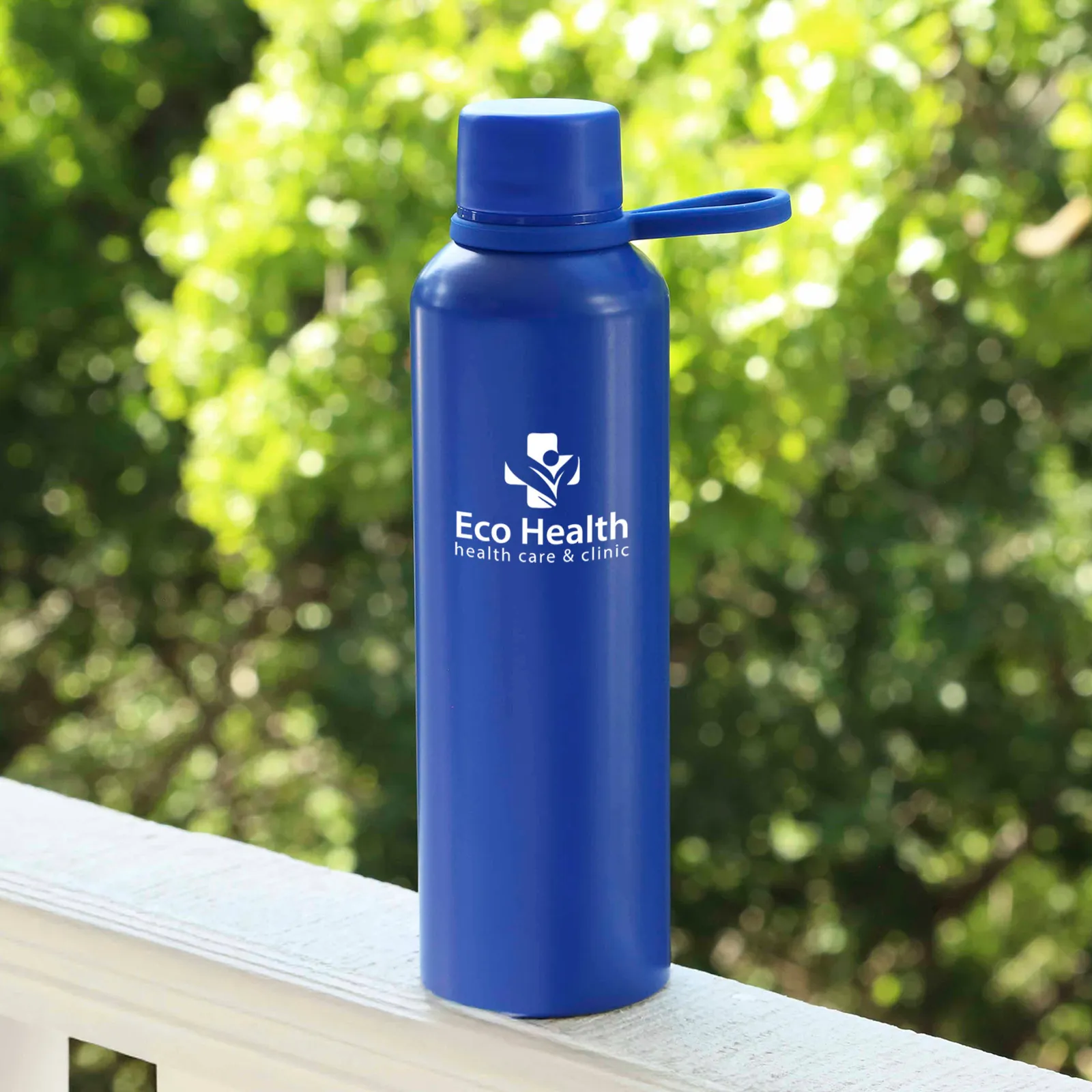 Water Bottle Recycled Aluminum Silicone Handle - 25 oz