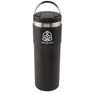 Insulated Water Bottle with Carrying Handle - 20 oz