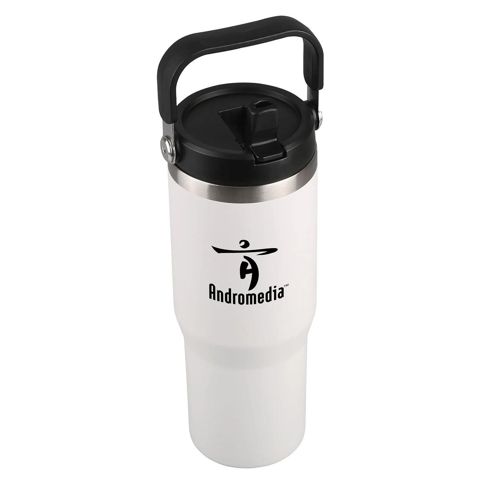 Insulated Tumbler with Flip-Up Straw - 30 oz - product view 5