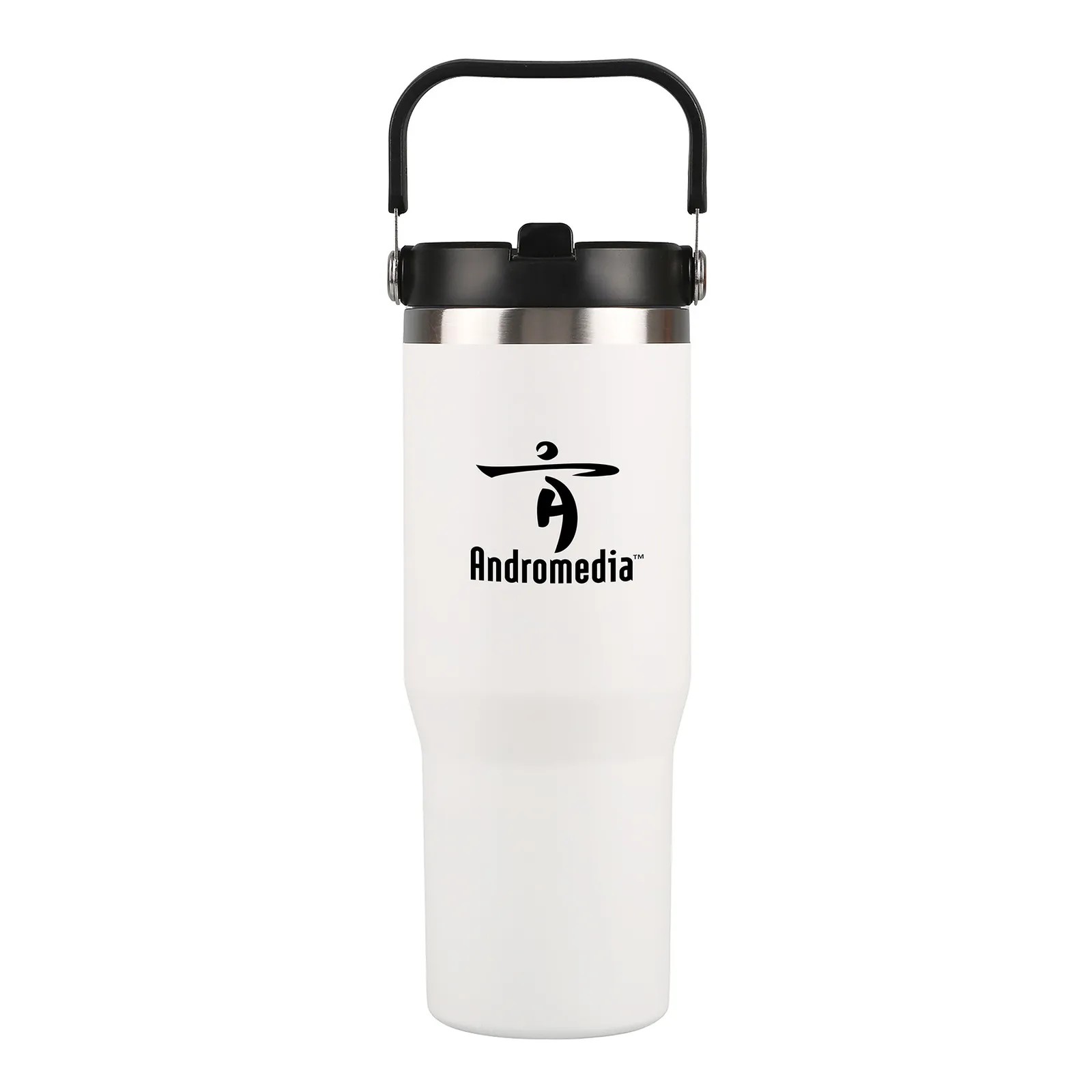 Insulated Tumbler with Flip-Up Straw - 30 oz - product view 6