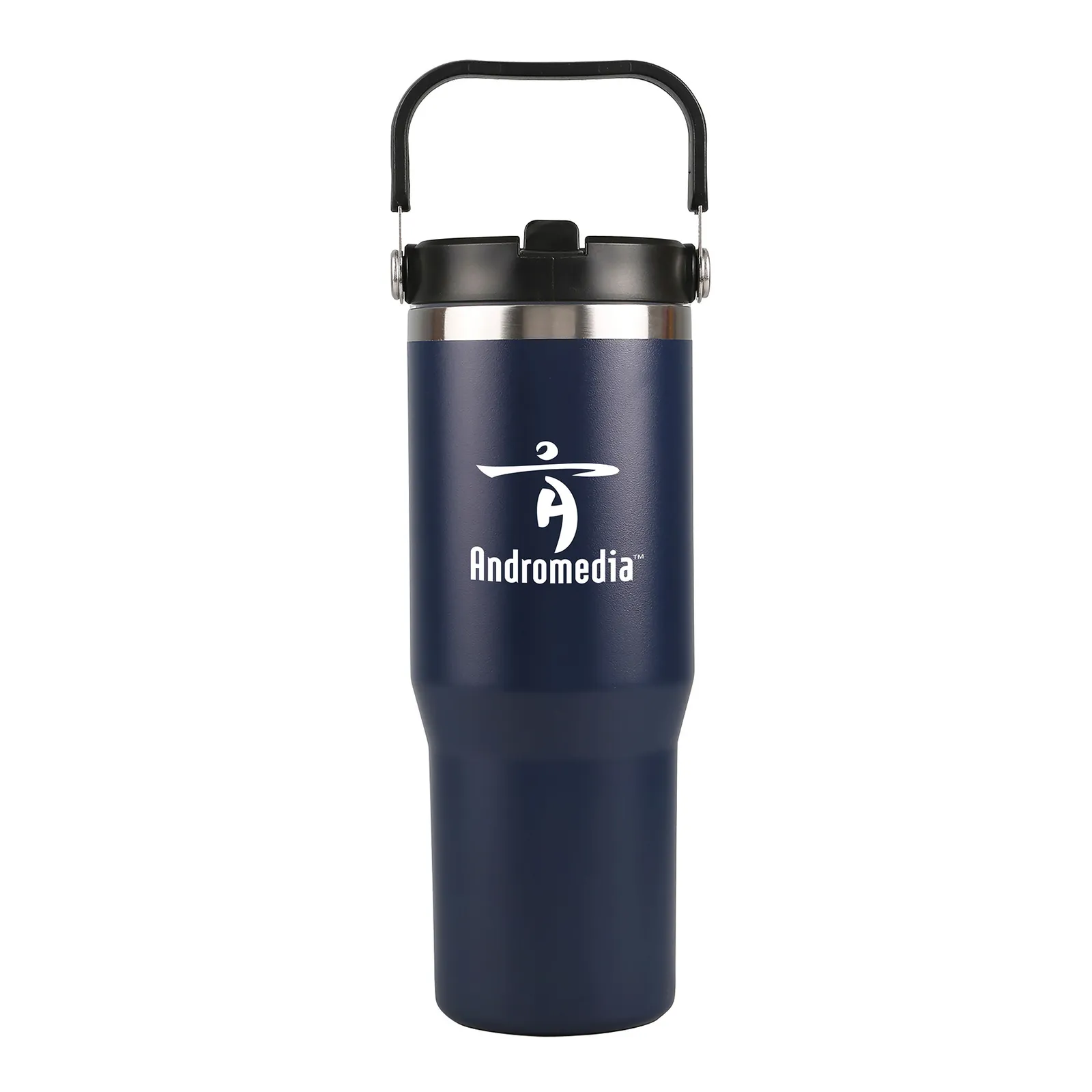 Insulated Tumbler with Flip-Up Straw - 30 oz - product view 8