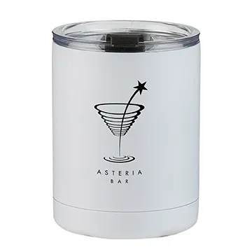 Insulated Low Ball Tumbler with Flip Lid - 10 oz