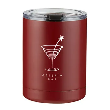 Insulated Low Ball Tumbler with Flip Lid - 10 oz - product view 4