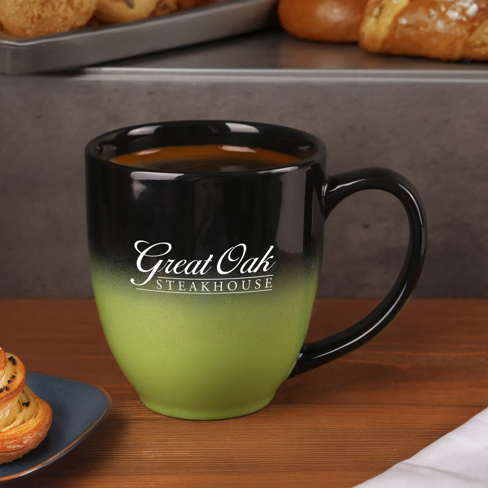 Ceramic Mug Bistro Ombre Gradient Design - 16 oz