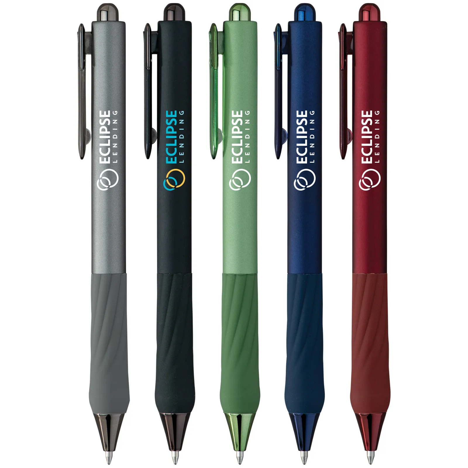 Gel Pen Metallic Barrel Soft Touch Sculptured Grip - product view 2