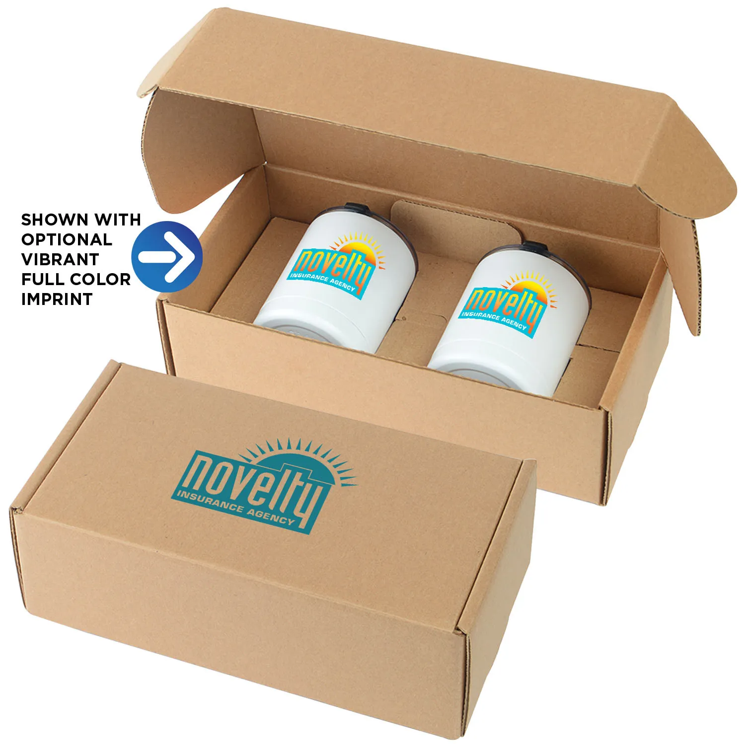 Low Ball Glass Insulated Gift Set - 10 oz (2 Pack) - product view 2