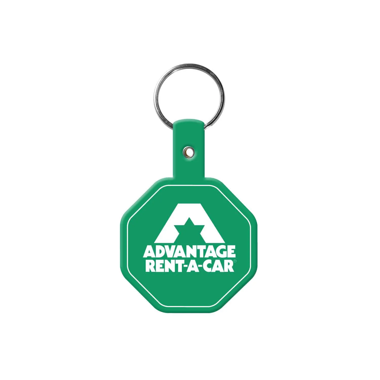 Custom Keychain Stop Sign Flexible PVC - 2.5 in - product view 5