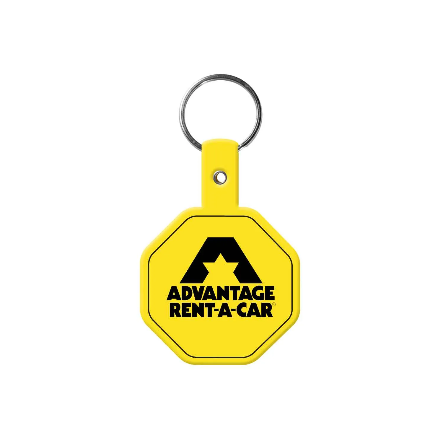 Custom Keychain Stop Sign Flexible PVC - 2.5 in - product view 13