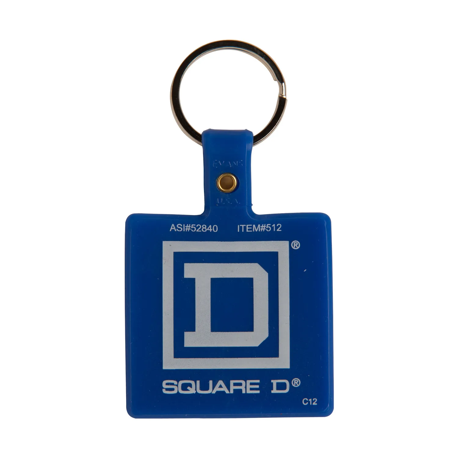 Custom Keychains Square Flexible PVC - 2 1/2 in
