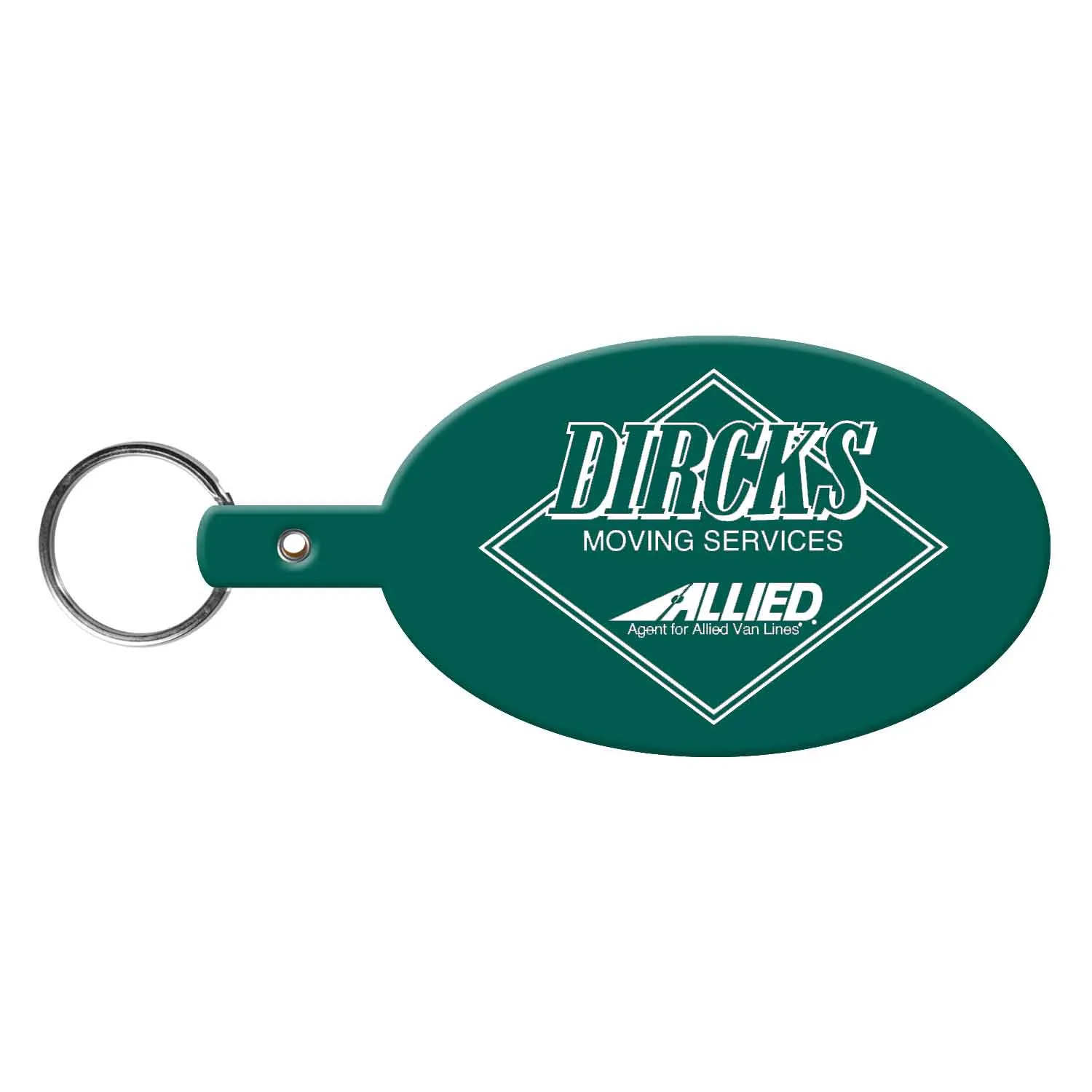 Custom Keychains Large Oval Flexible PVC - 3 7/8 in - product view 10