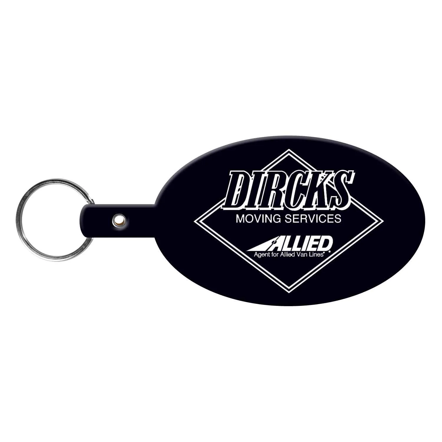 Custom Keychains Large Oval Flexible PVC - 3 7/8 in - product view 13