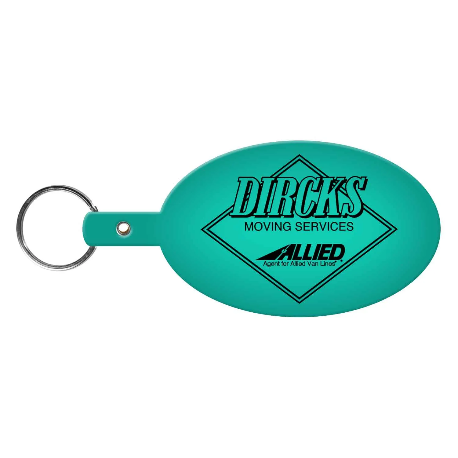 Custom Keychains Large Oval Flexible PVC - 3 7/8 in - product view 15
