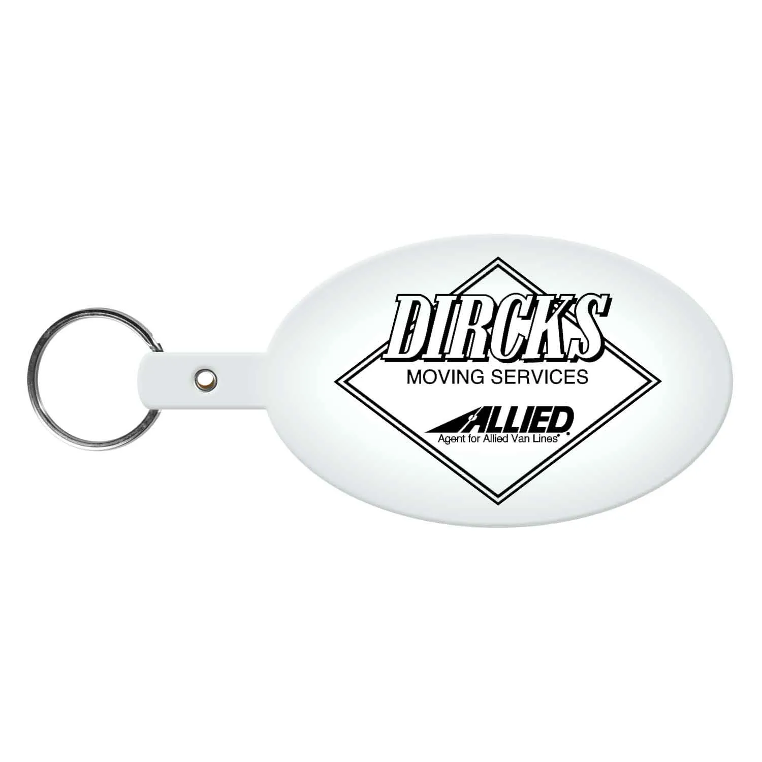 Custom Keychains Large Oval Flexible PVC - 3 7/8 in - product view 16