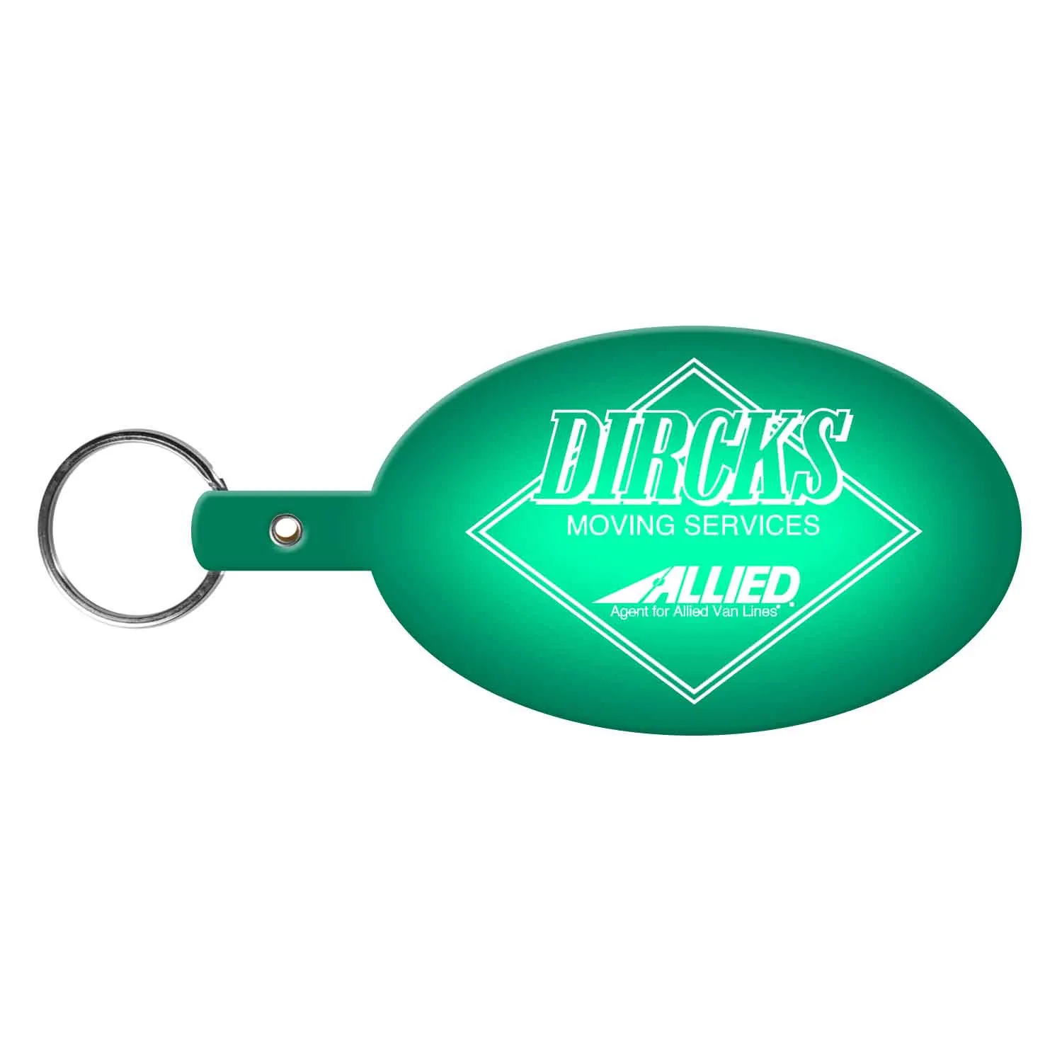 Custom Keychains Large Oval Flexible PVC - 3 7/8 in - product view 23