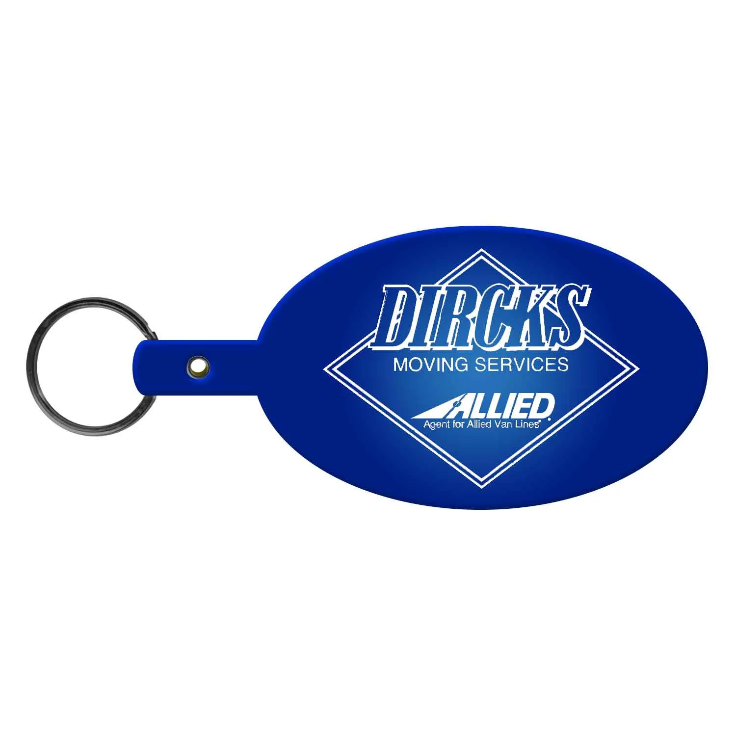 Custom Keychains Large Oval Flexible PVC - 3 7/8 in - product view 24