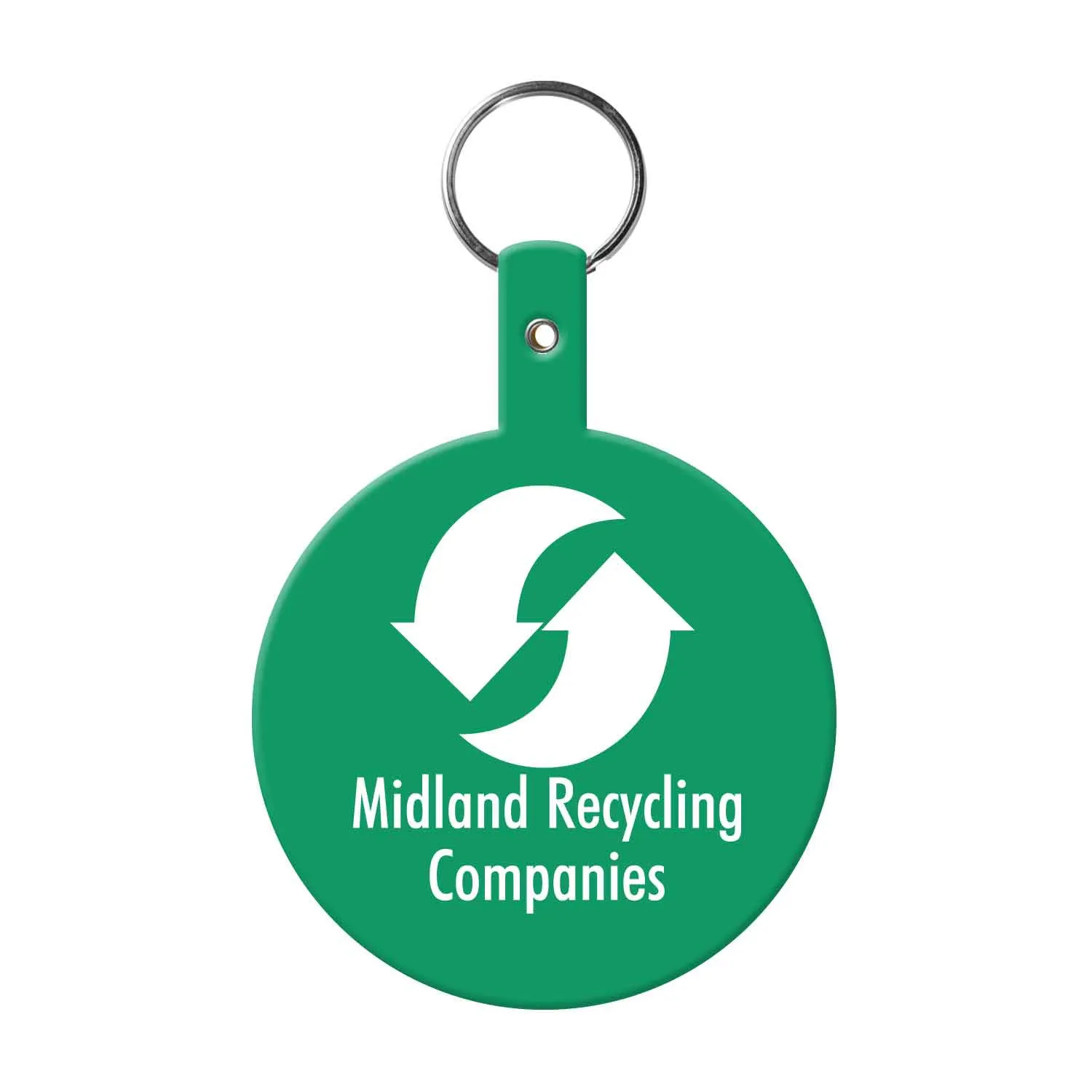 Custom Keychains Large Circle Flexible PVC - 2.7 x 3.3 in - product view 15