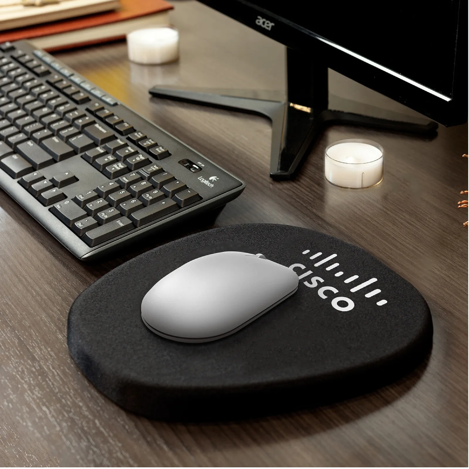Mouse Pad Ergonomic Memory Foam Slope - 8.25 x 9.75 in