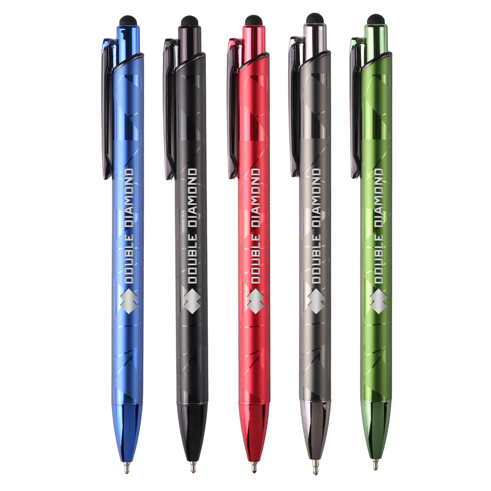Aluminum Stylus Pen Dual Finish Matte Gloss Jewel Tones