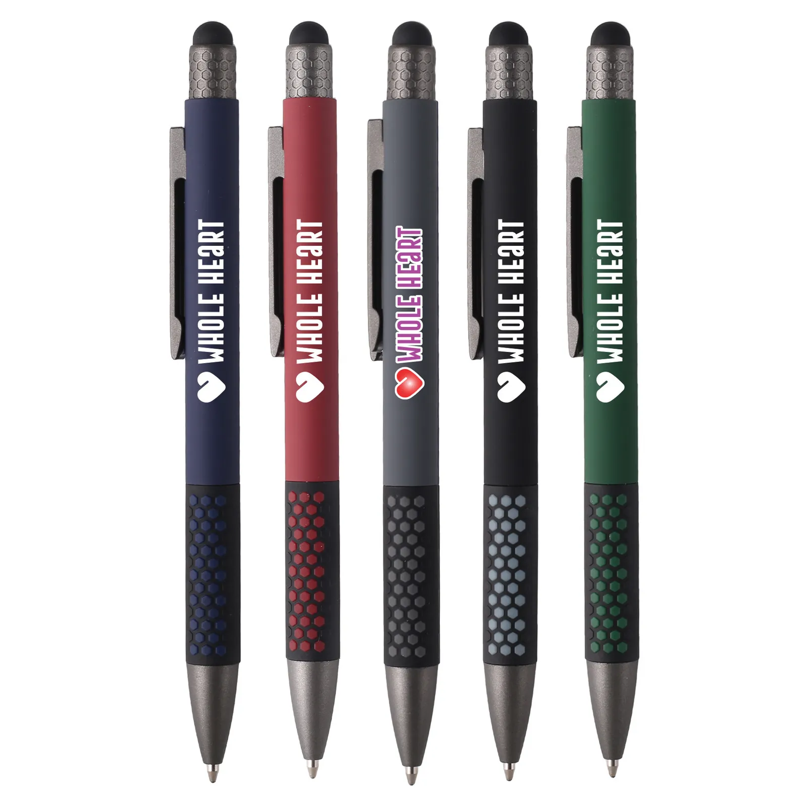 Aluminum Stylus Pen Honeycomb Grip Matte Soft Touch