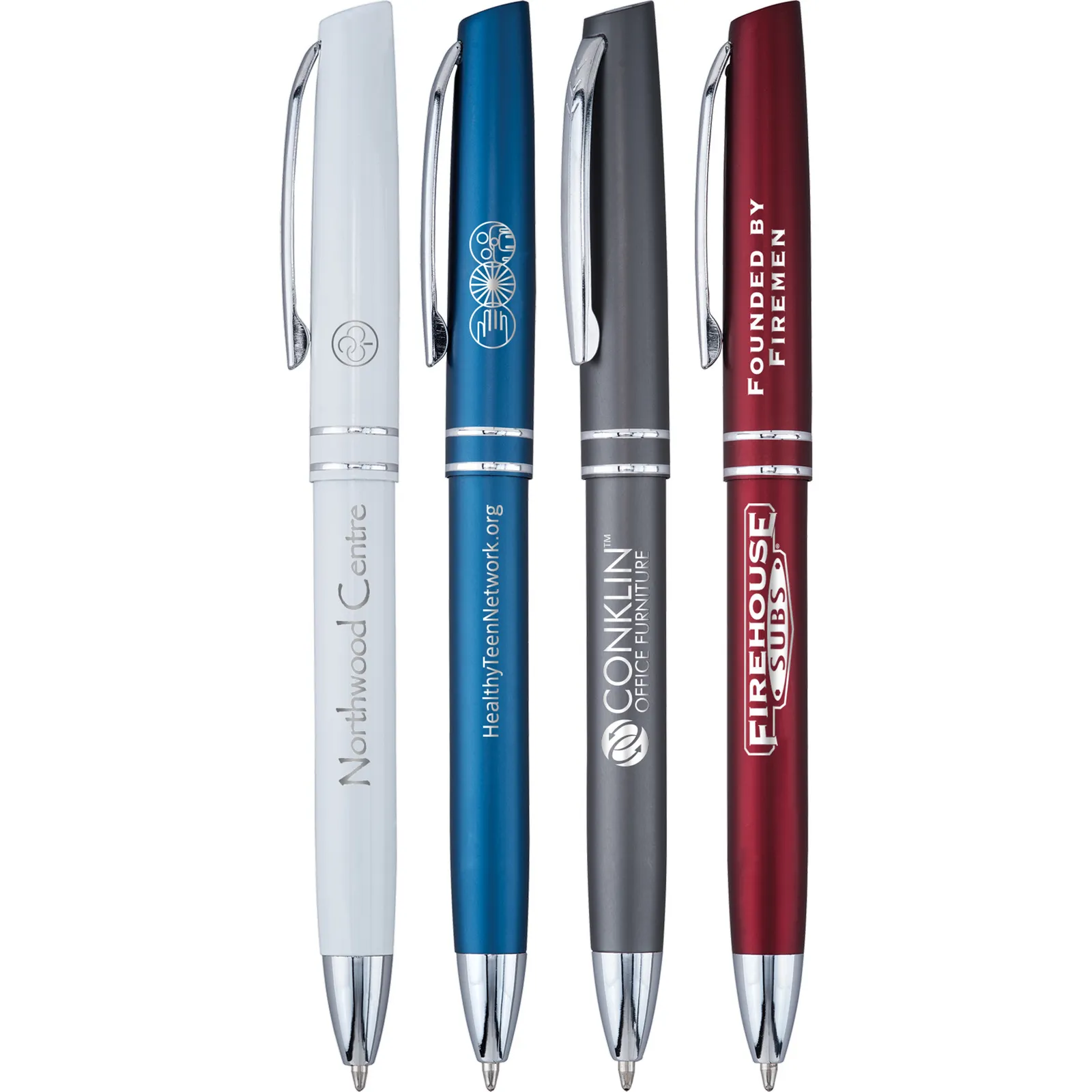 Pen Metal Jumbo Barrel Satin Finish - 5.6 x 0.4 in