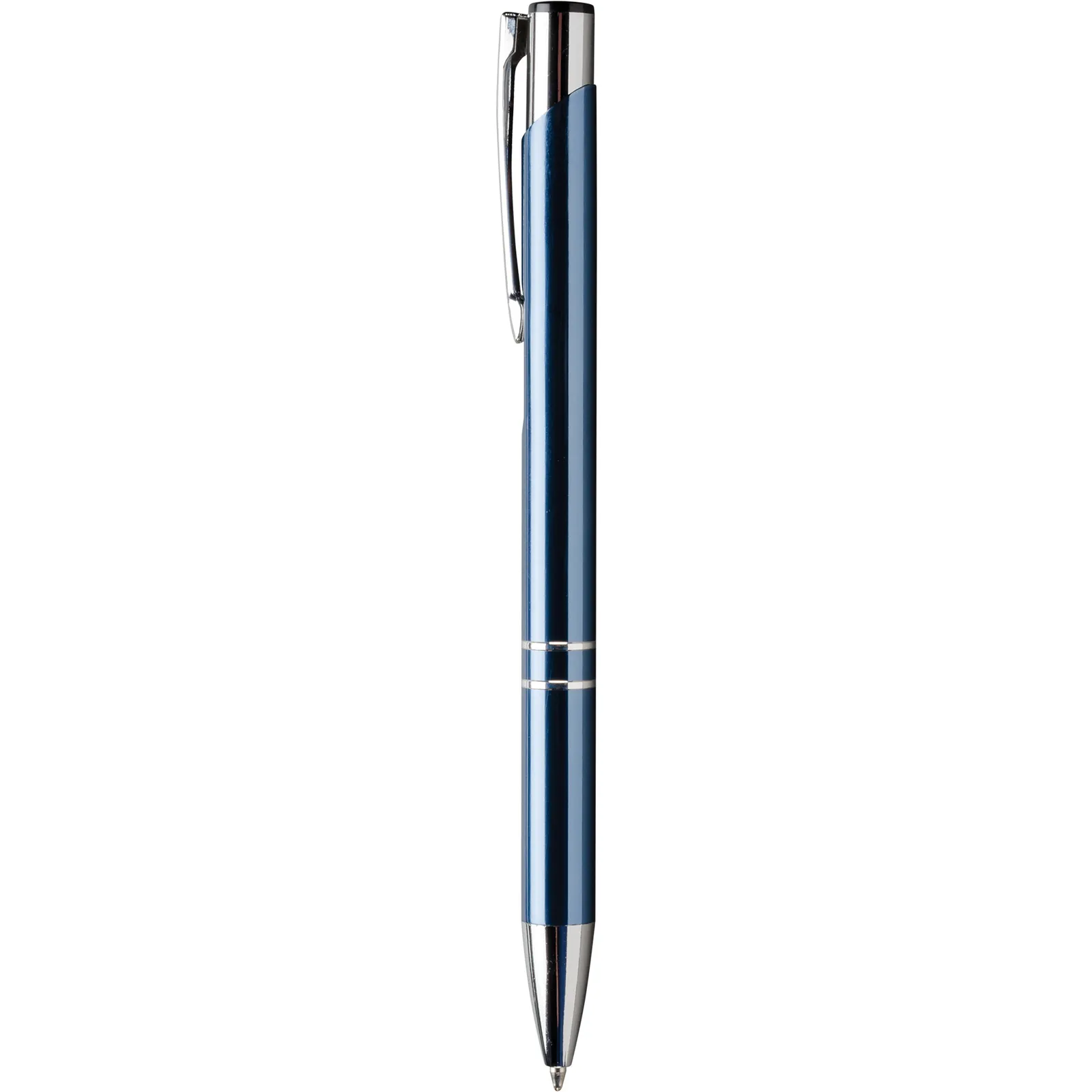 Executive Metal Pen High Gloss Silver Accents - 5.4 in - blank view 7
