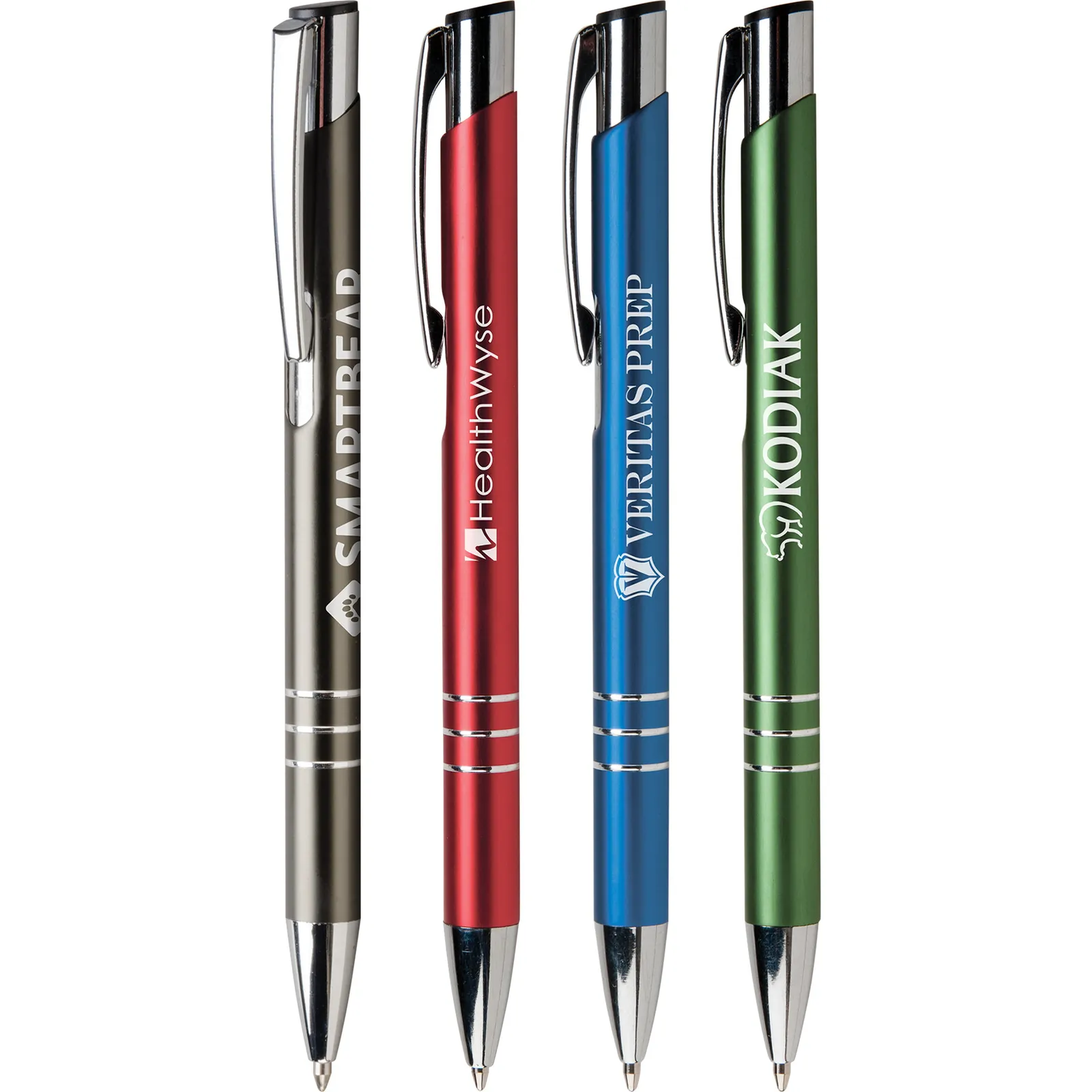Executive Metal Pen Shimmer Finish Silver Accents - 5.4 in