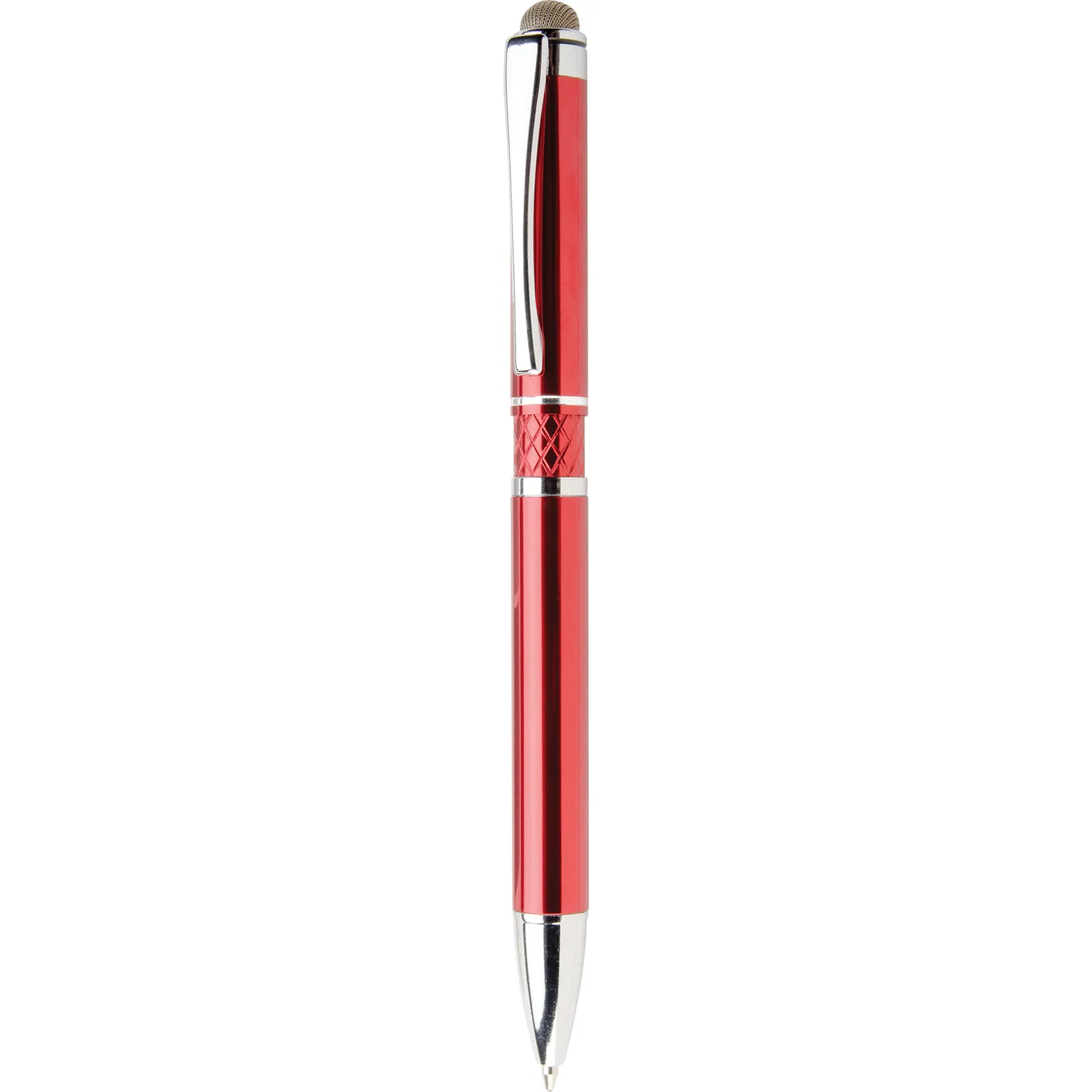 Executive Stylus Pen Microfiber Tip Chrome - 5.6 in - blank view 12