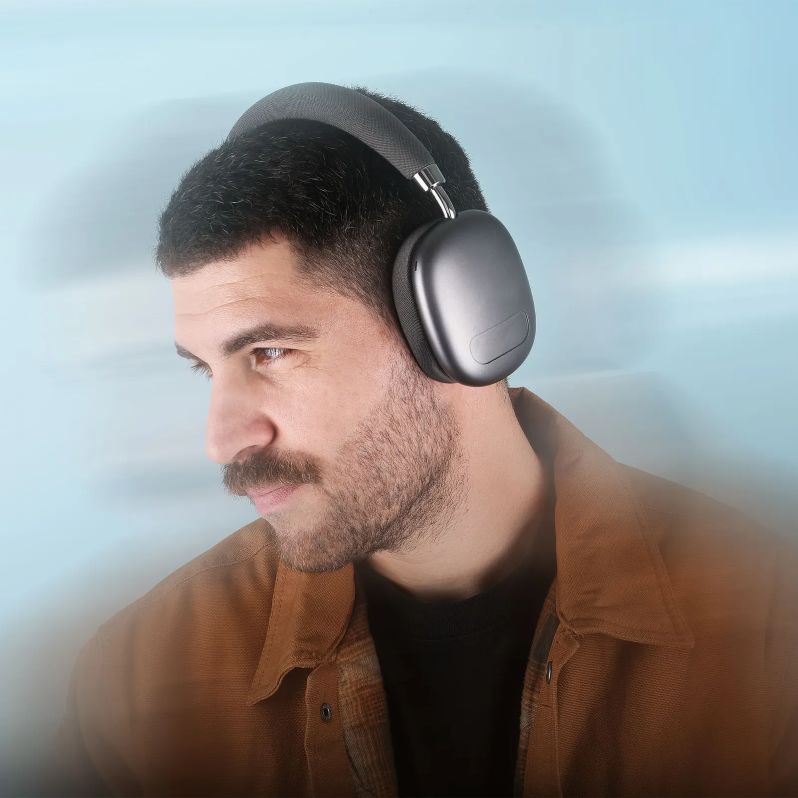 Wireless Headphones with Active Noise Cancellation - blank view 14